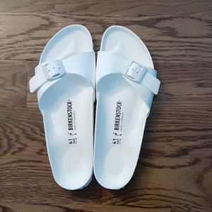 Pure white birkenstocks